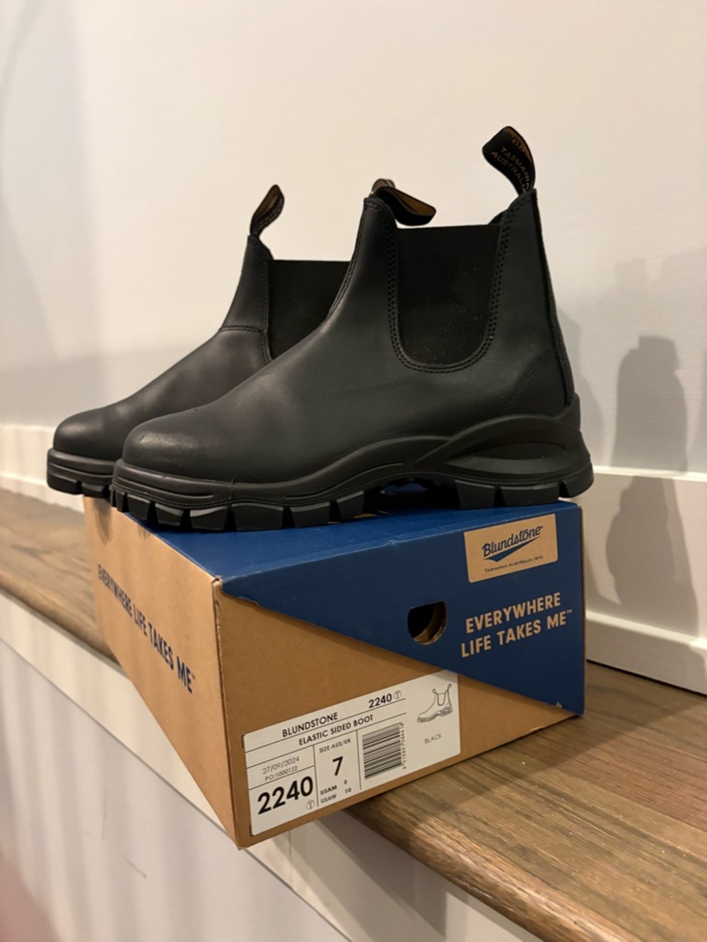 Blundstone Black Chelsea #2240 Boot with Lug Sole